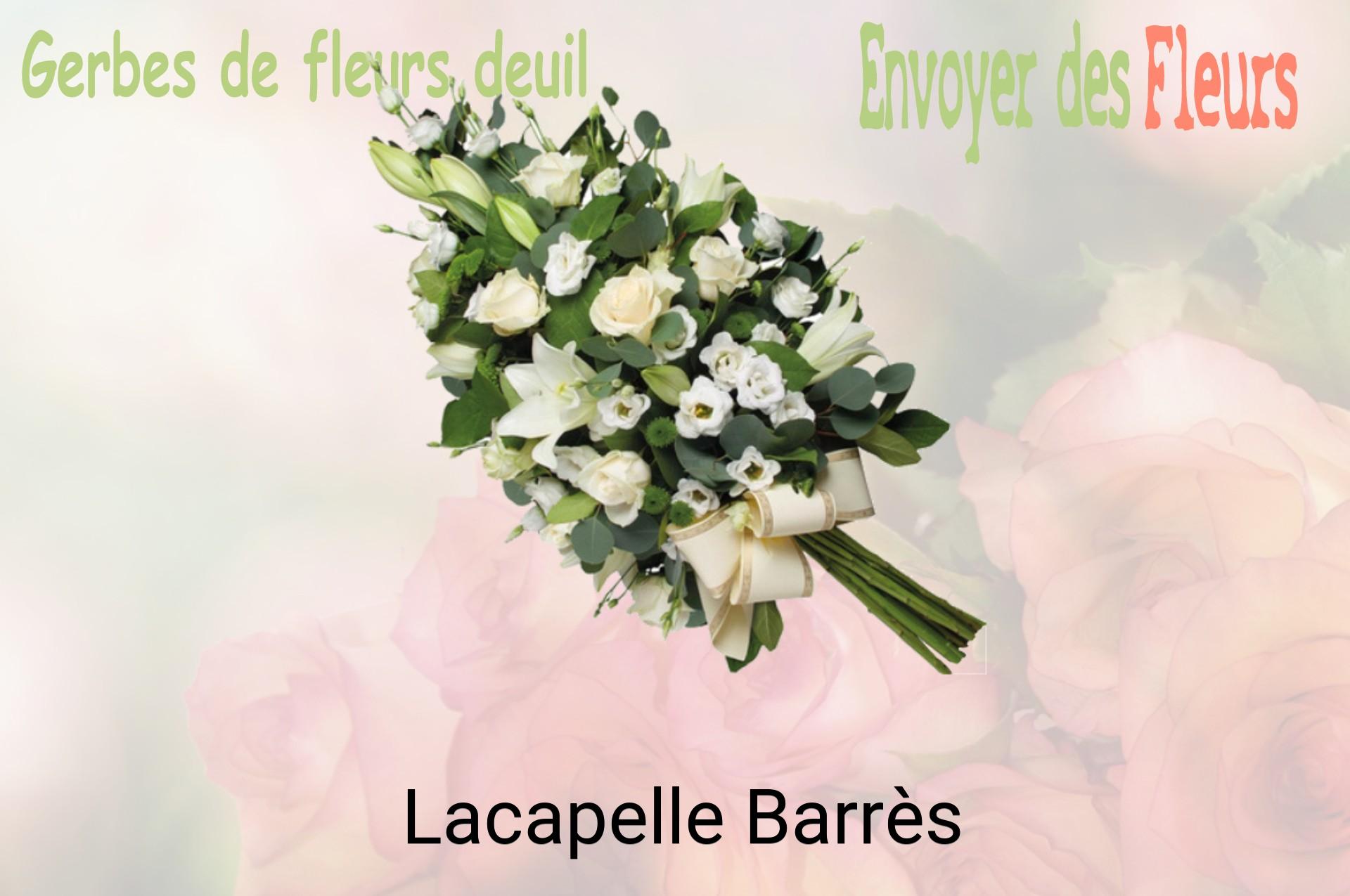 Gerbe de fleurs de deuil livrée à Lacapelle-Barrès